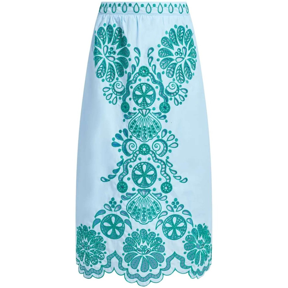 FARM Rio Graphic Richelieu Midi Skirt - Size XS - NWT